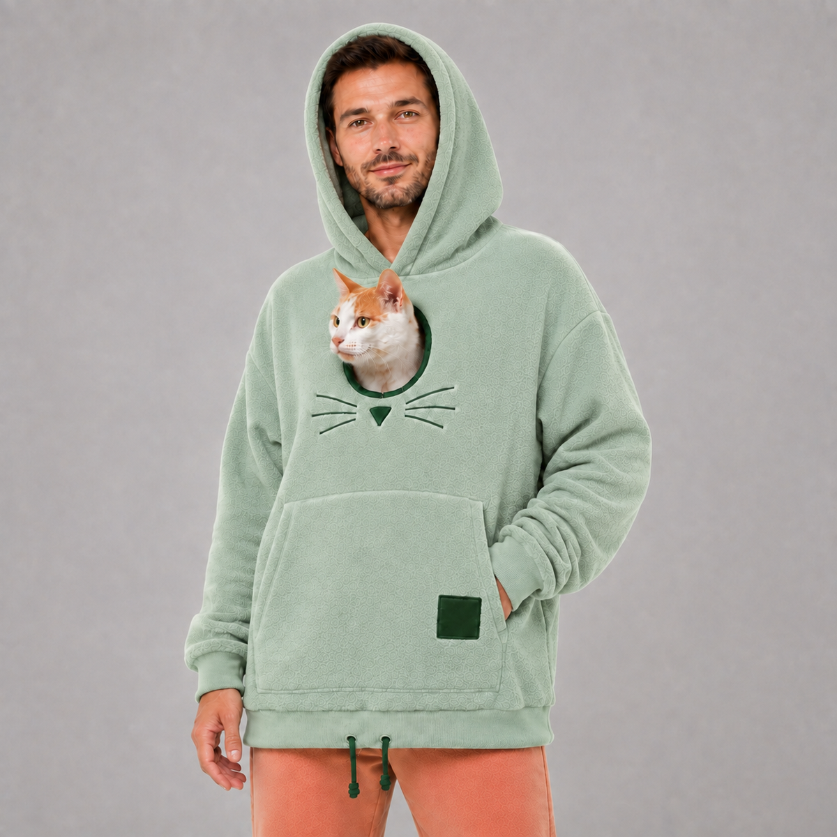Cat Tote Carier Hoodie